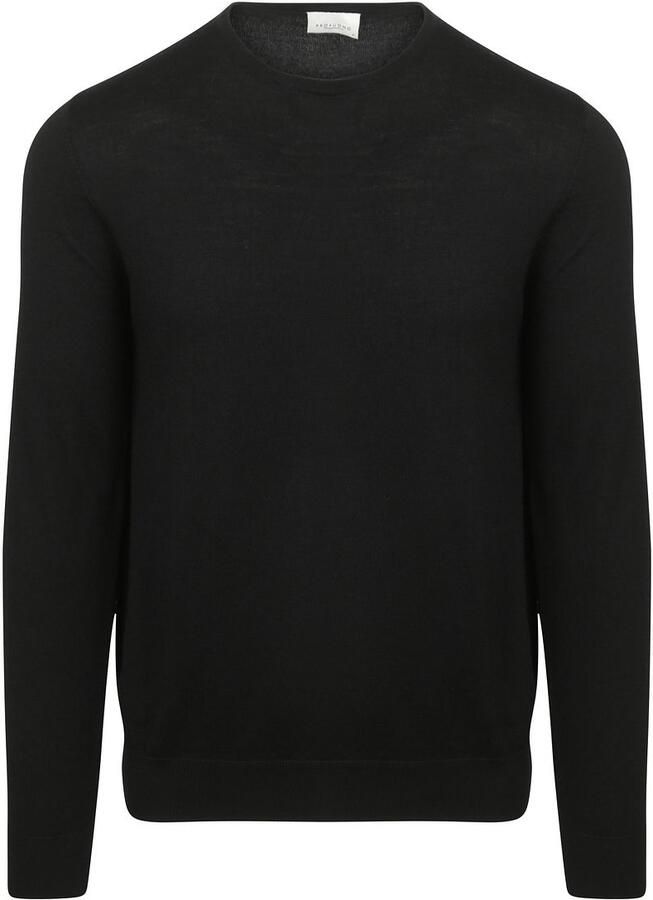 Profuomo Pullover van merinowol met ronde hals
