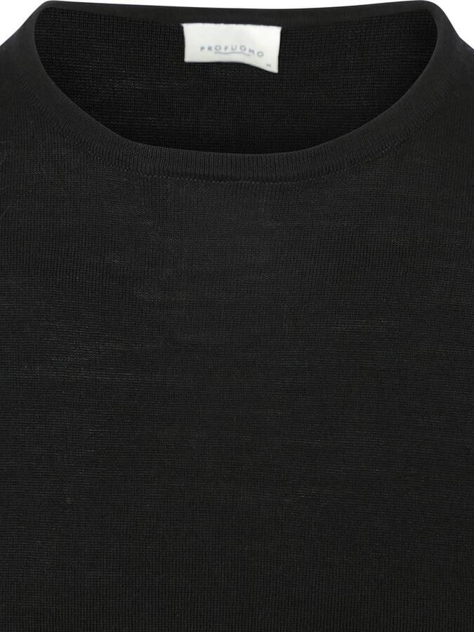 Profuomo Pullover van merinowol met ronde hals - Foto 4