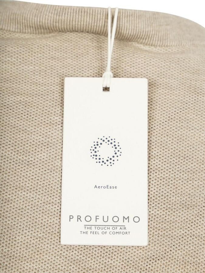 Profuomo Pullover Structure Beige - Foto 3