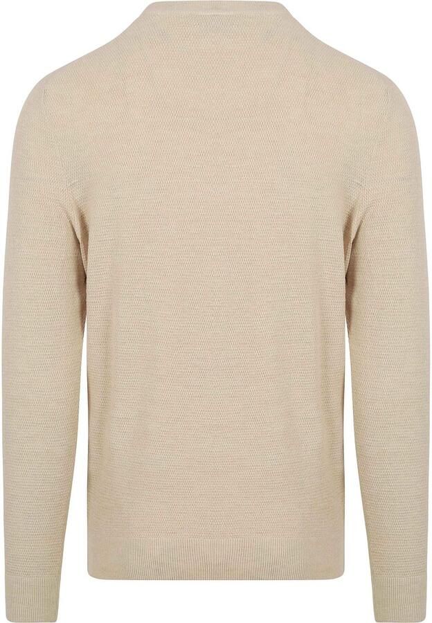 PROFUOMO Heren Truien & Vesten Structure Crew Neck Ecru - Foto 10