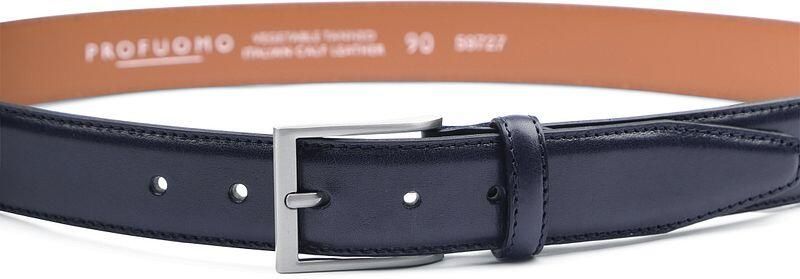 Profuomo herenriem navy blue calf leather - Foto 4