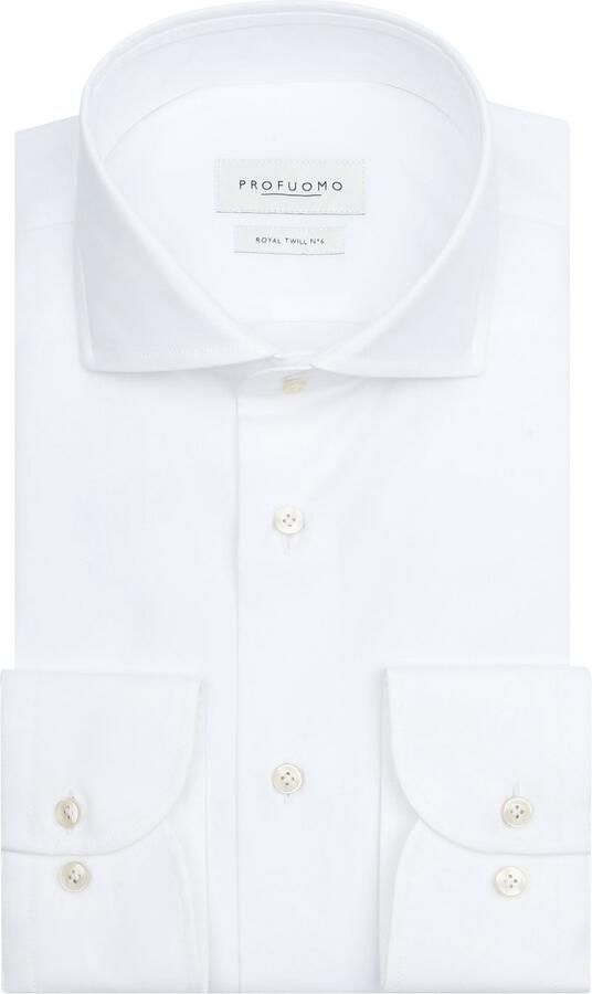 Profuomo Royal Twill Overhemd Wit