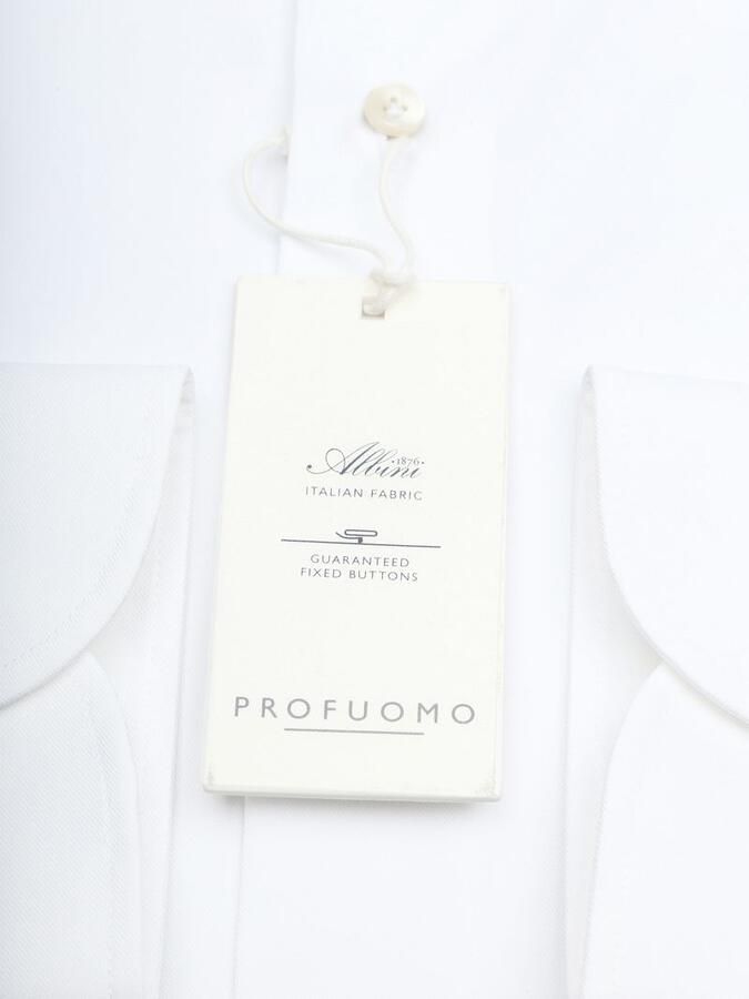 Profuomo Royal Twill Overhemd Wit - Foto 3
