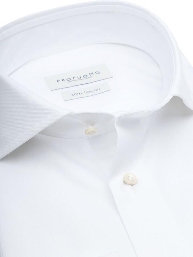 Profuomo Royal Twill Overhemd Wit - Foto 4