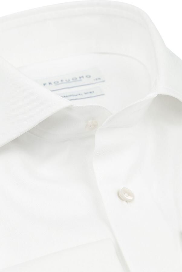 Profuomo Overhemd Lange Mouw Shirt Cutaway Dubbel Manchet Off White - Foto 6