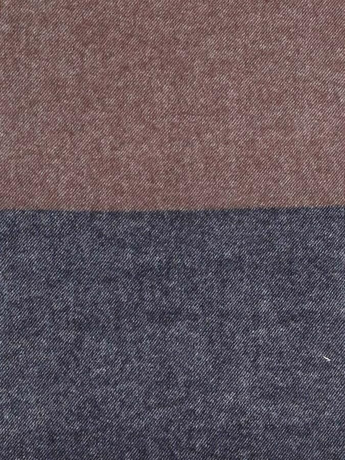 Profuomo Sjaal Lamswol Grijs Blauw Bruin - Foto 3