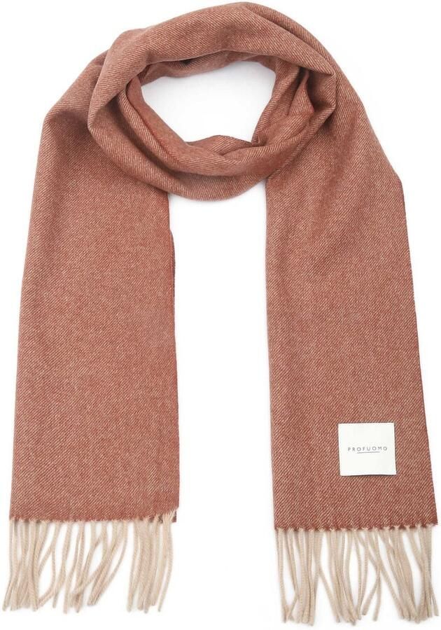 Profuomo Sjaal Lamswol Rust - Foto 2