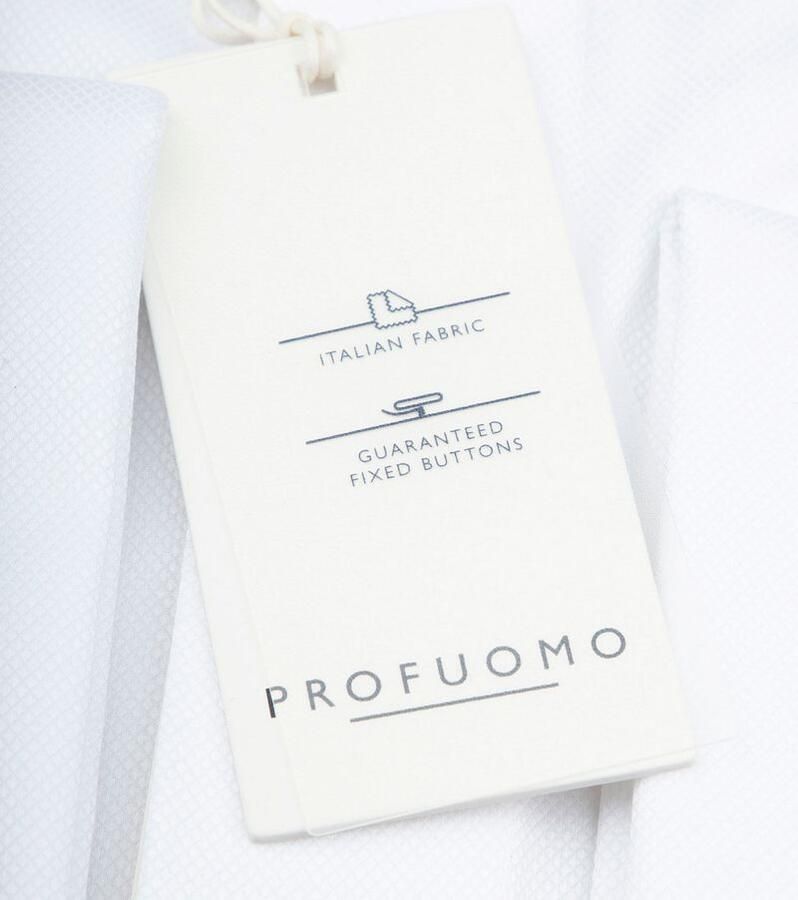 Profuomo Regular fit smokingoverhemd van effen materiaal - Foto 2