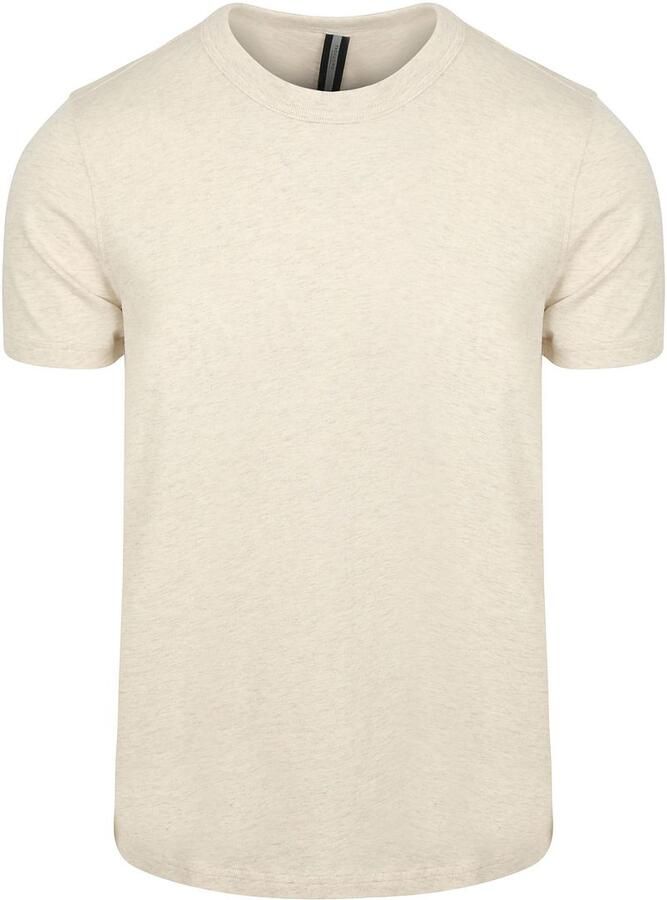 PROFUOMO Heren Polo's & T-shirts T-shirt Short Sleeve Jersey Beige - Foto 5