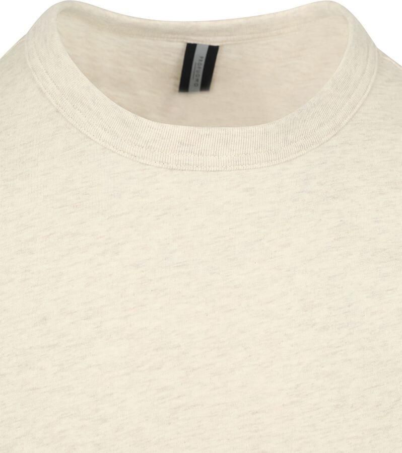 PROFUOMO Heren Polo's & T-shirts T-shirt Short Sleeve Jersey Beige - Foto 6