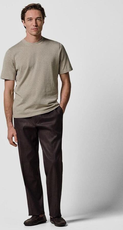 Profuomo T-Shirt Knitted Beige - Foto 5