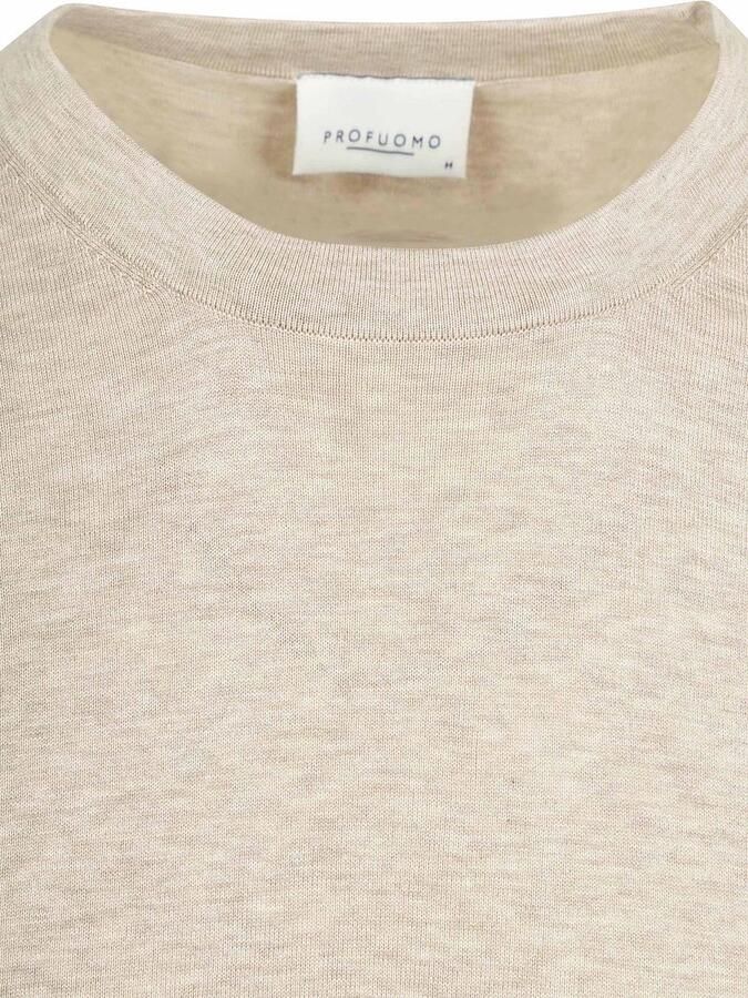 Profuomo T-Shirt Knitted Beige - Foto 3