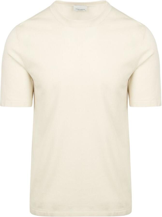 PROFUOMO Heren Polo's & T-shirts Aero Ease Ecru