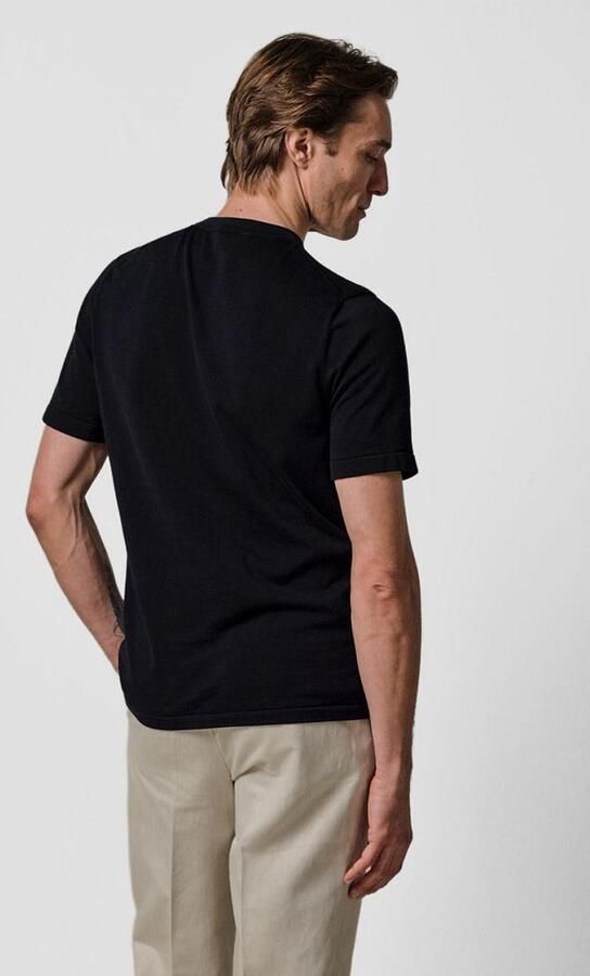 Profuomo slim fit T-shirt van puur katoen - Foto 4