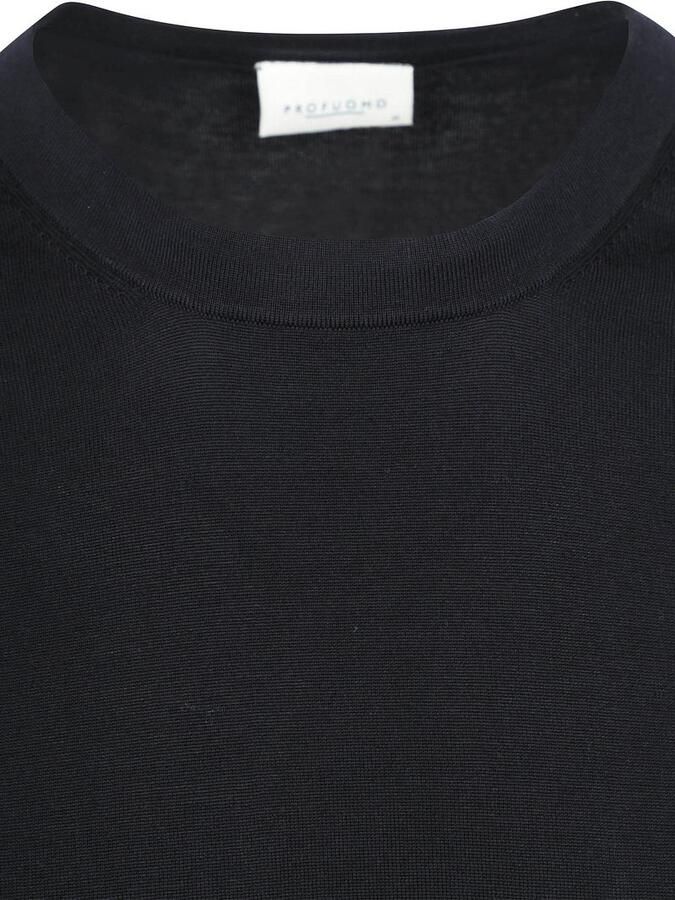 Profuomo slim fit T-shirt van puur katoen - Foto 3