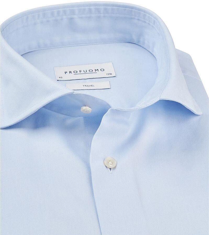Profuomo Slim fit zakelijk overhemd van popeline - Foto 3