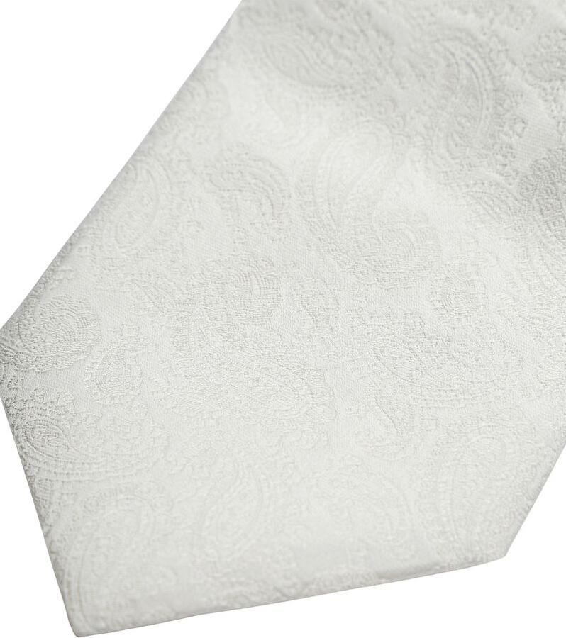 Profuomo Elegante Zijden Stropdas White Heren