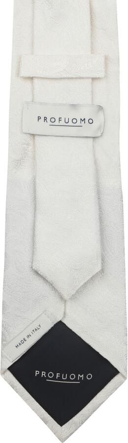Profuomo Elegante Zijden Stropdas White Heren - Foto 3