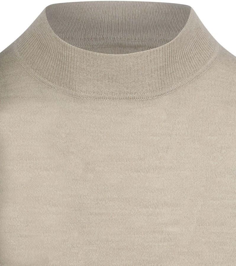 PROFUOMO Heren Truien & Vesten Pullover Mock Beige - Foto 2