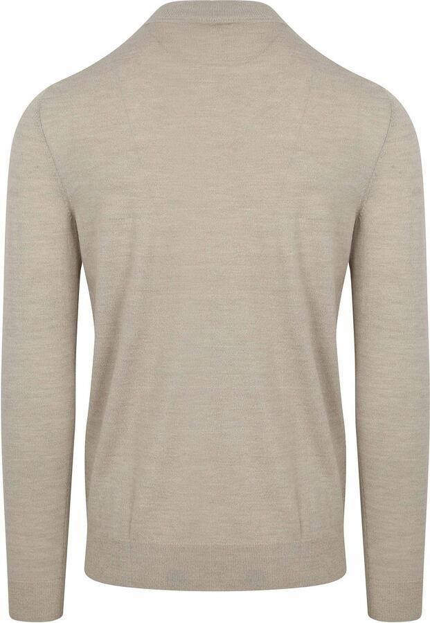 PROFUOMO Heren Truien & Vesten Pullover Mock Beige