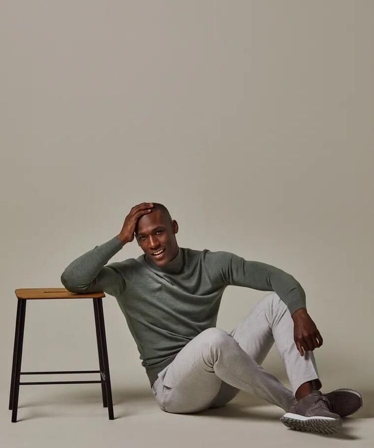 Profuomo Groene Merino Mock Neck Trui Green Heren - Foto 2