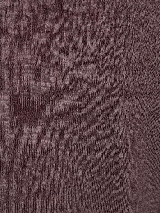 PROFUOMO Heren Truien & Vesten Pullover Mock Neck Extrafine Merino Paars - Foto 5