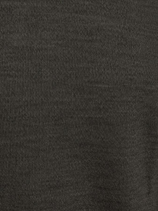 PROFUOMO Heren Truien & Vesten Pullover Mock Neck Extrafine Merino Khaki