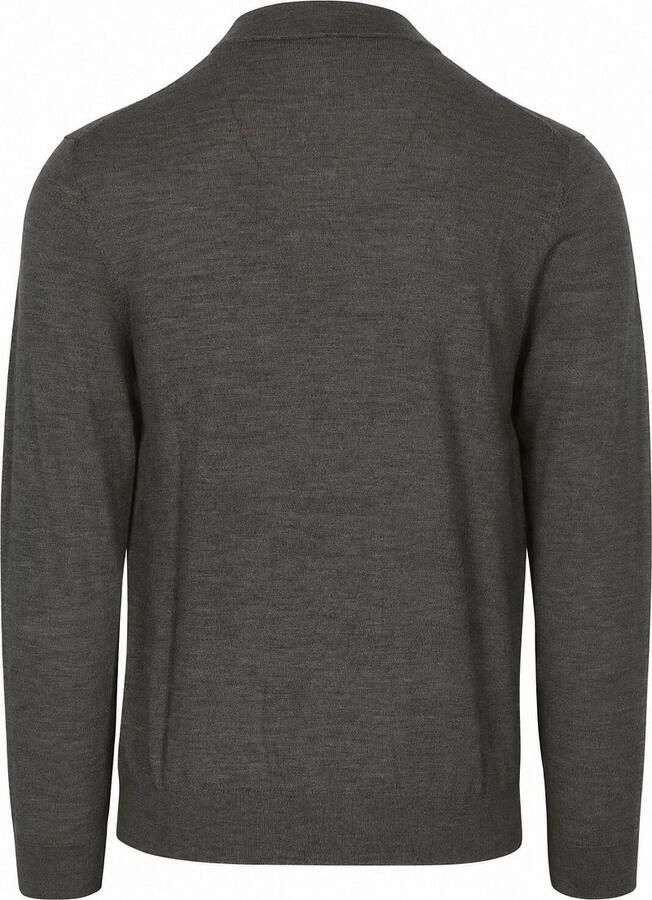 PROFUOMO Heren Truien & Vesten Pullover Mock Neck Extrafine Merino Khaki - Foto 5
