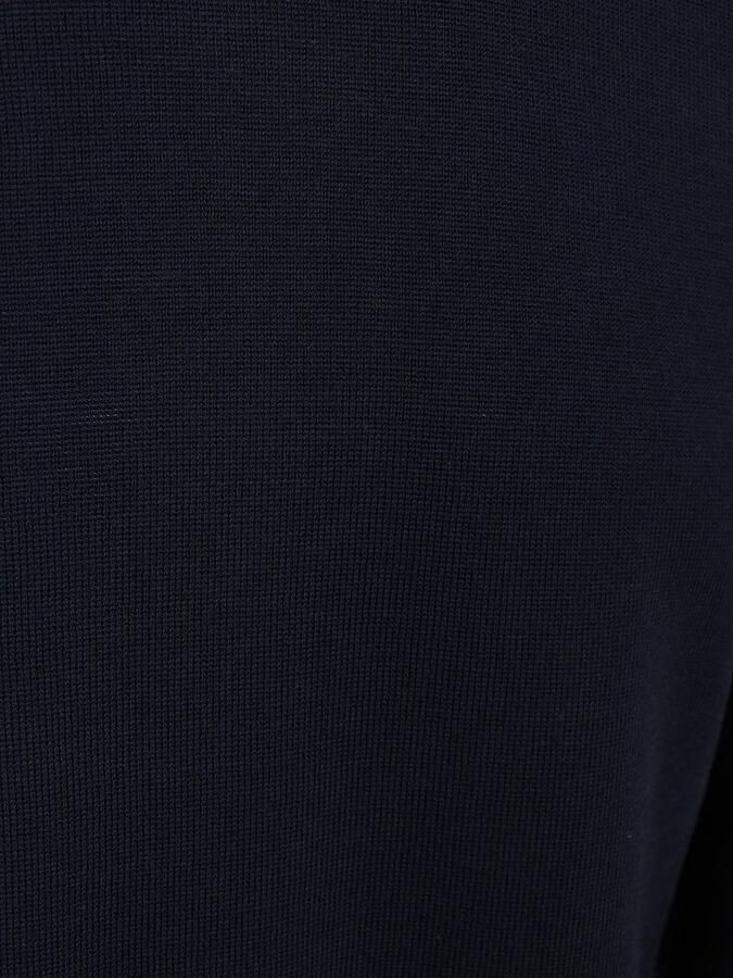 PROFUOMO Heren Truien & Vesten Pullover Mock Neck Extrafine Merino Donkerblauw - Foto 6
