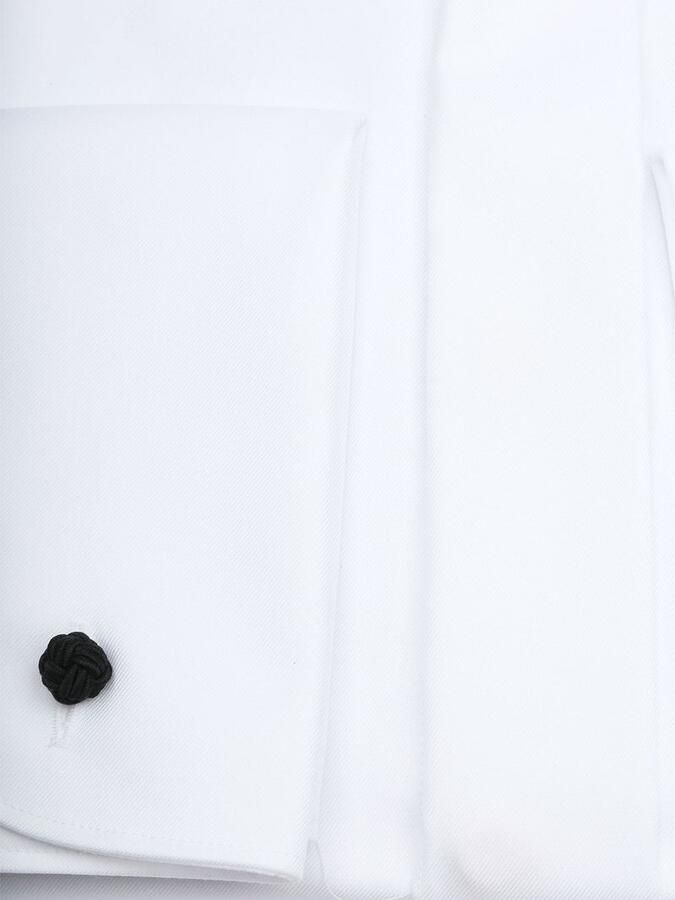 Profuomo Tuxedo Shirt Dubbel Manchet Wit - Foto 2