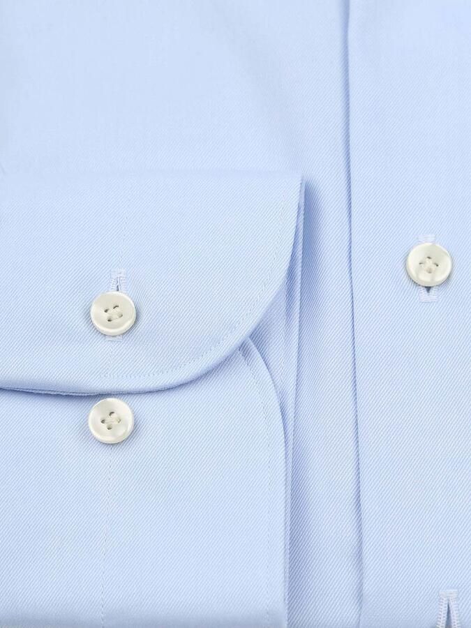 Profuomo Overhemd Lange Mouw Twill Overhemd Lichtblauw - Foto 9