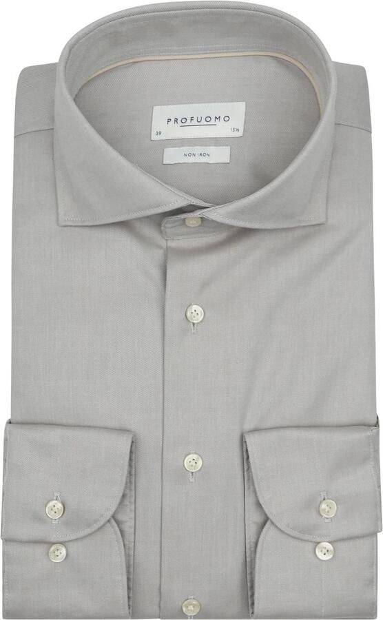 Profuomo Twill Overhemd Lichtgroen