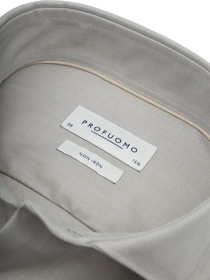 Profuomo Twill Overhemd Lichtgroen - Foto 3
