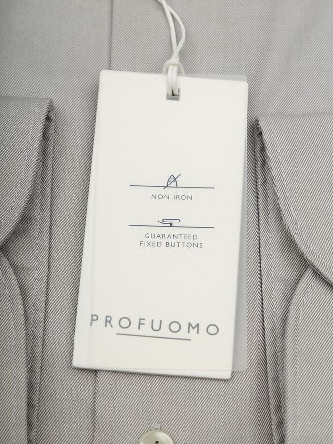 Profuomo Twill Overhemd Lichtgroen - Foto 4
