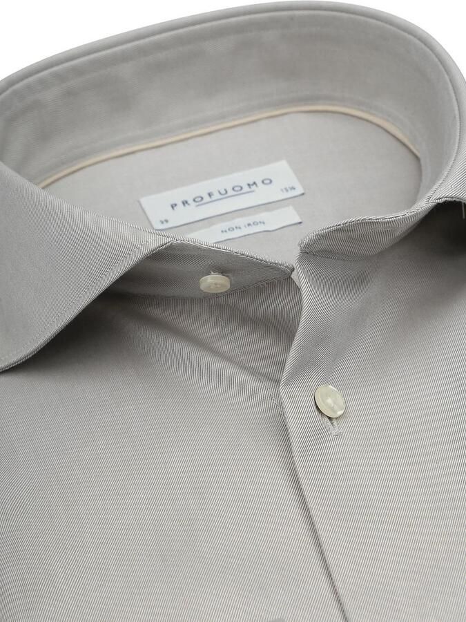 Profuomo Twill Overhemd Lichtgroen - Foto 3
