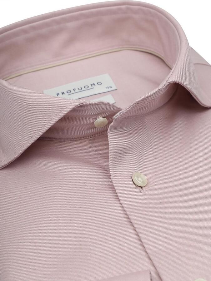 Profuomo Twill Overhemd Lichtroze - Foto 3