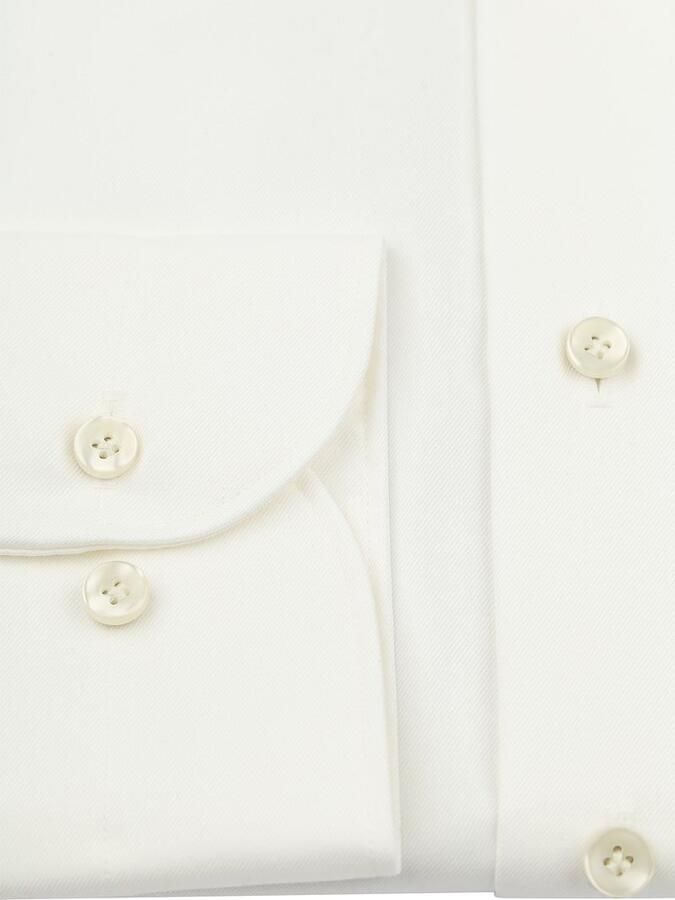 Profuomo Twill Overhemd Off White - Foto 3