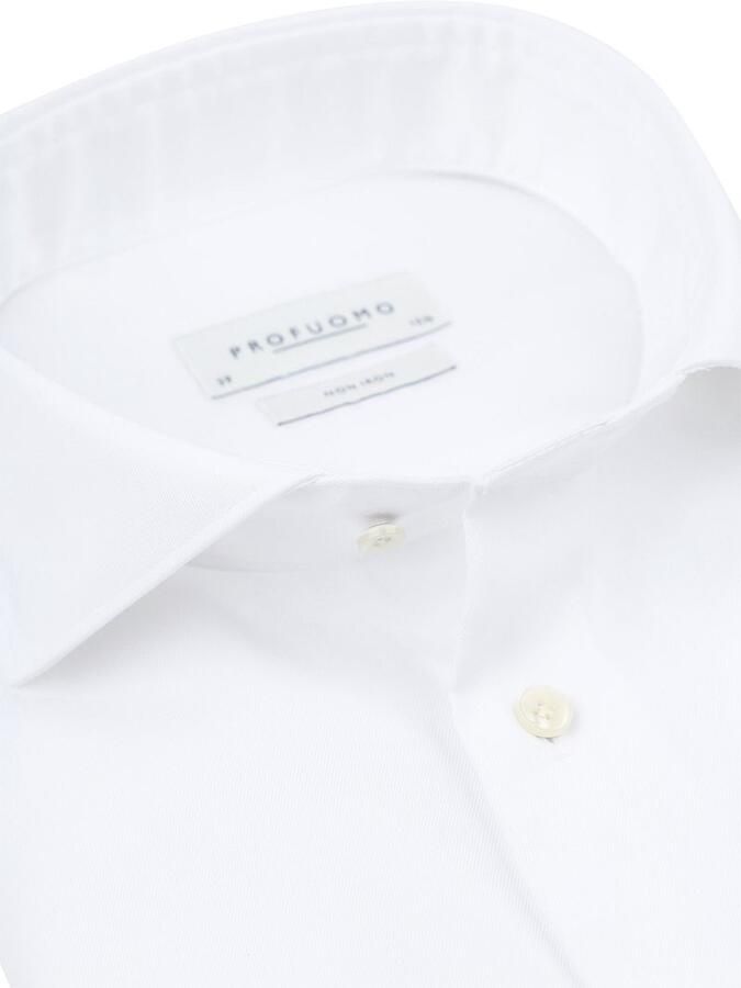 Profuomo Overhemd Lange Mouw Twill Overhemd Wit - Foto 9