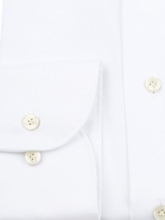Profuomo Overhemd Lange Mouw Twill Overhemd Wit - Foto 10