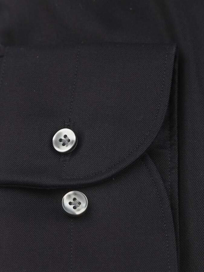 Profuomo Twill Overhemd Zwart - Foto 3