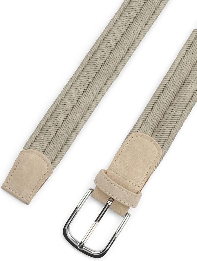 Profuomo Waxed Geweven Riem Khaki - Foto 2