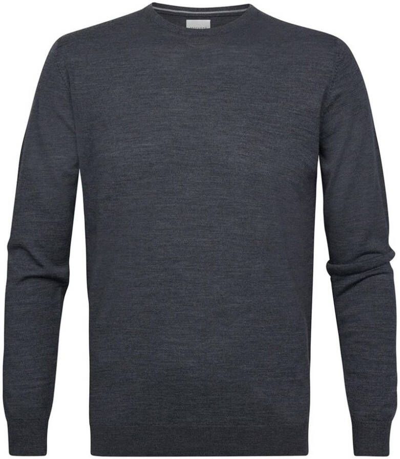 PROFUOMO Heren Truien & Vesten Pullover Crew Neck Antraciet