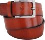 Profuomo Brown leather belt lord Bruin Heren - Thumbnail 2