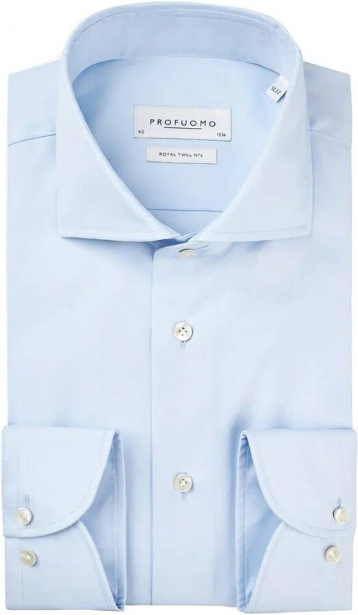 Profuomo Shirt Sleeve 7 Royal Lichtblauw