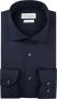 Profuomo slim fit strijkvrij overhemd donkerblauw twill - Thumbnail 2