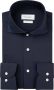 PROFUOMO Heren Overhemden Shirt X-cutaway Japanese Knitted Donkerblauw - Thumbnail 2
