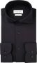 PROFUOMO Heren Overhemden Shirt X-cutaway Japanese Knitted Zwart - Thumbnail 3
