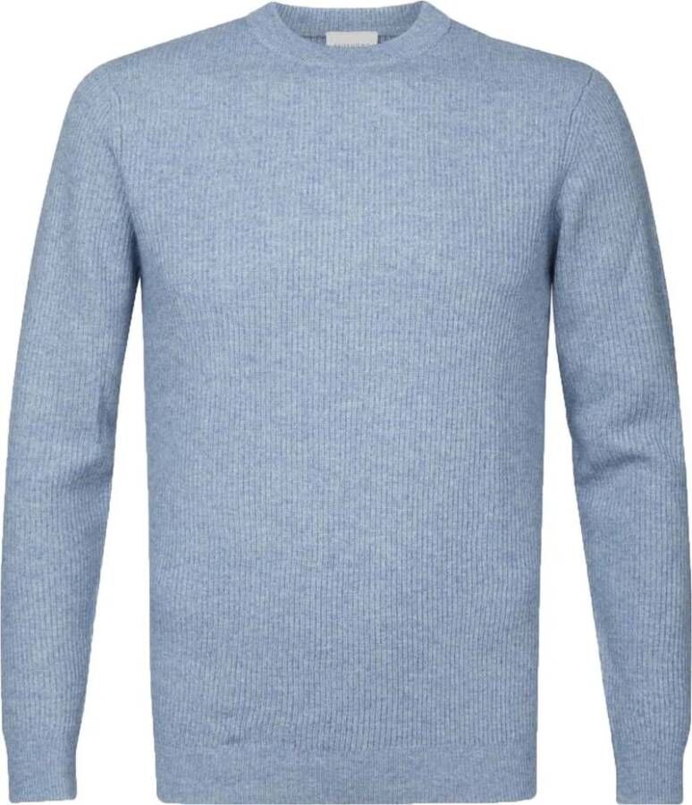 Profuomo Gebreide pullover in gemêleerde look