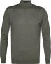 Profuomo Groene Merino Mock Neck Trui Groen Heren - Thumbnail 1