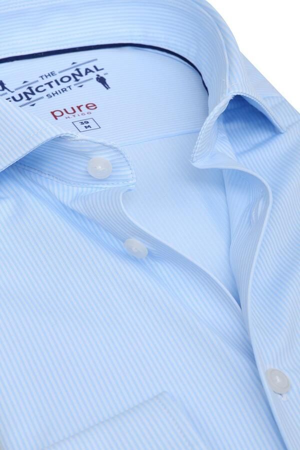 Pure H.Tico The Functional Shirt Strepen Blauw - Foto 3
